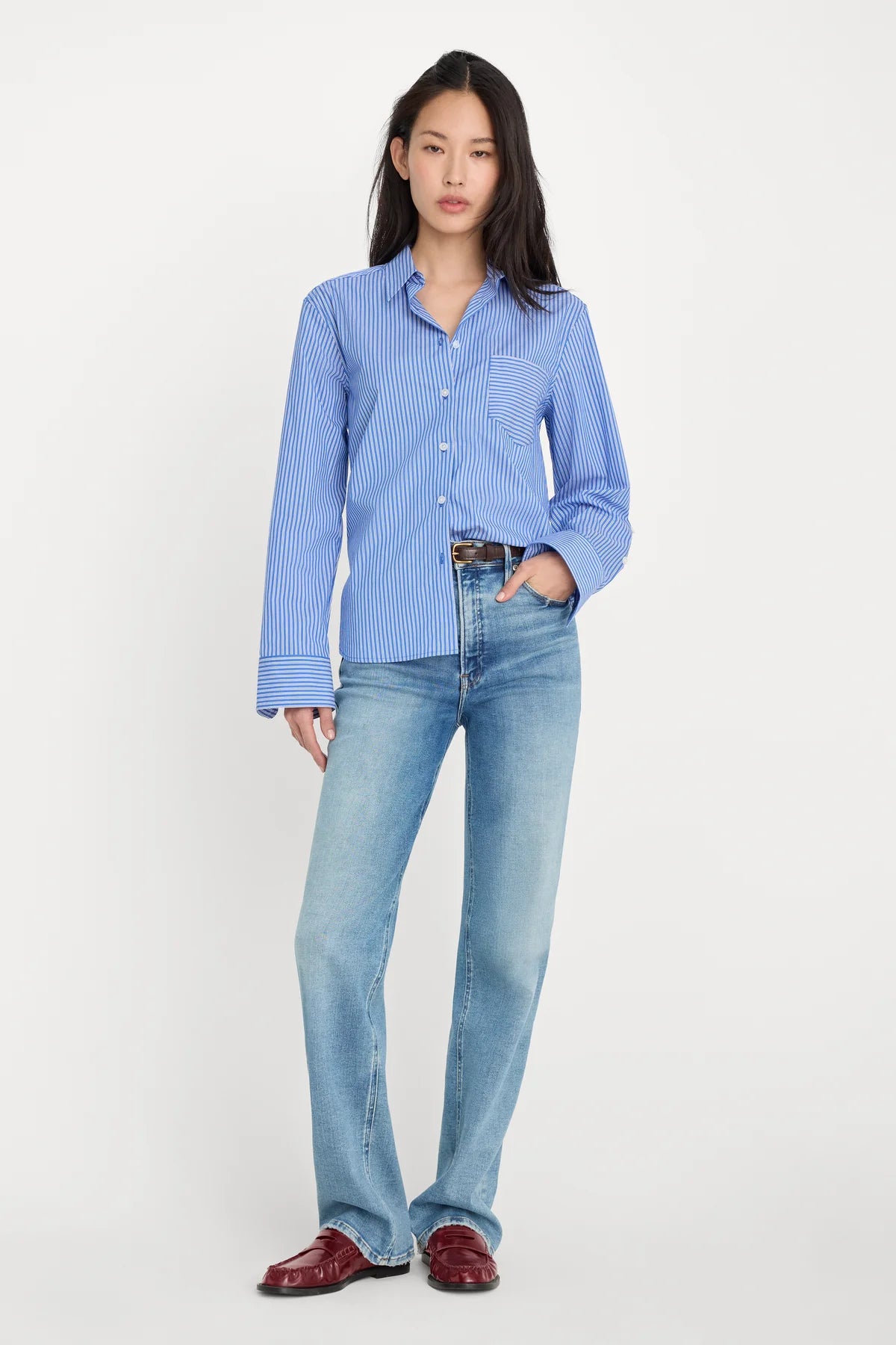 Good American Soft Tech Good True Straight Jeans Secondary image