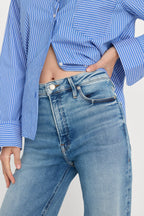Good American Soft Tech Good True Straight Jeans