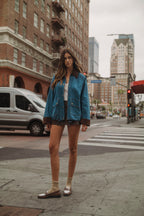 Faux Leather High Waist Mini Skort