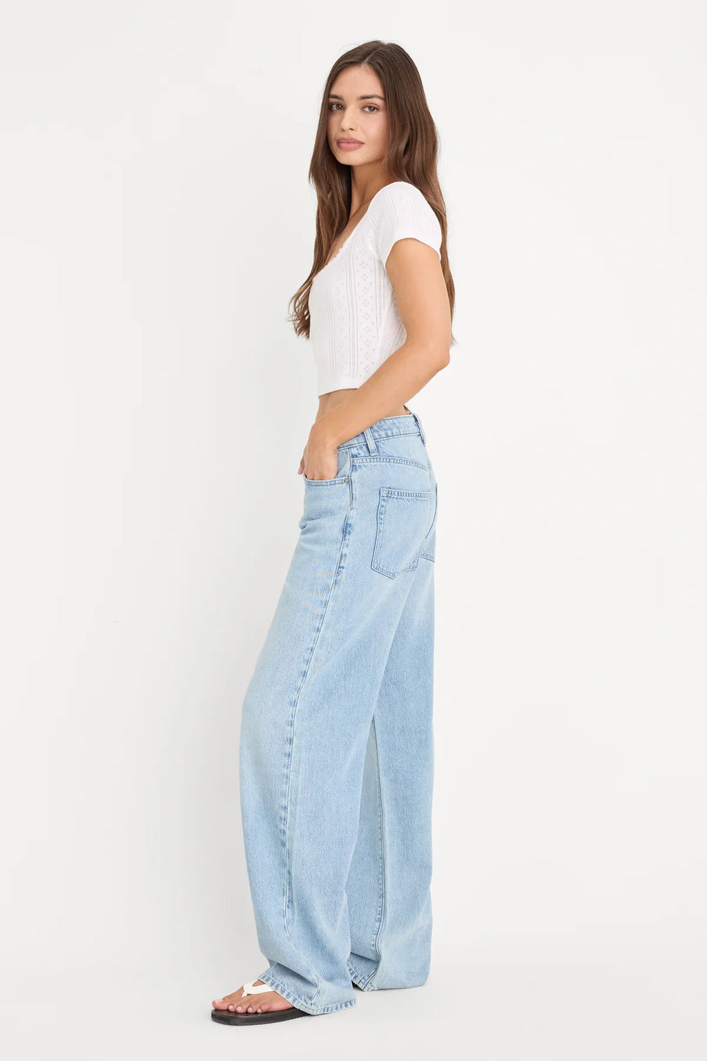 Good American Weightless Wide Jeans