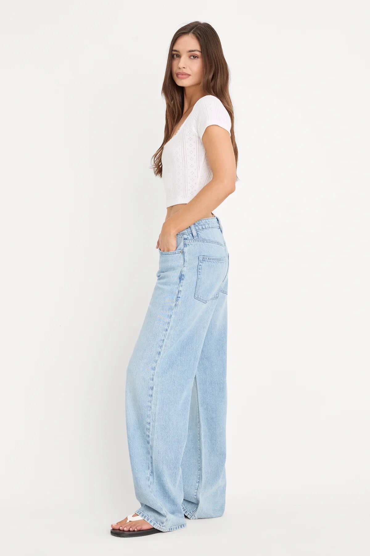 Good American Weightless Wide Jeans