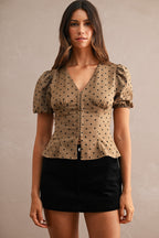 High-Waisted Corduroy Mini Skort (Black)
