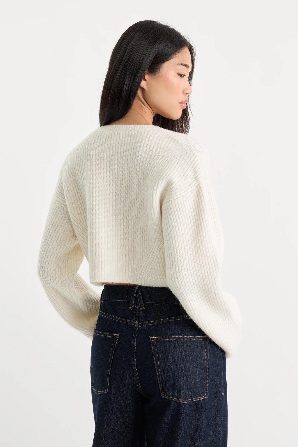 Good American The Chunky Knit Cardigan