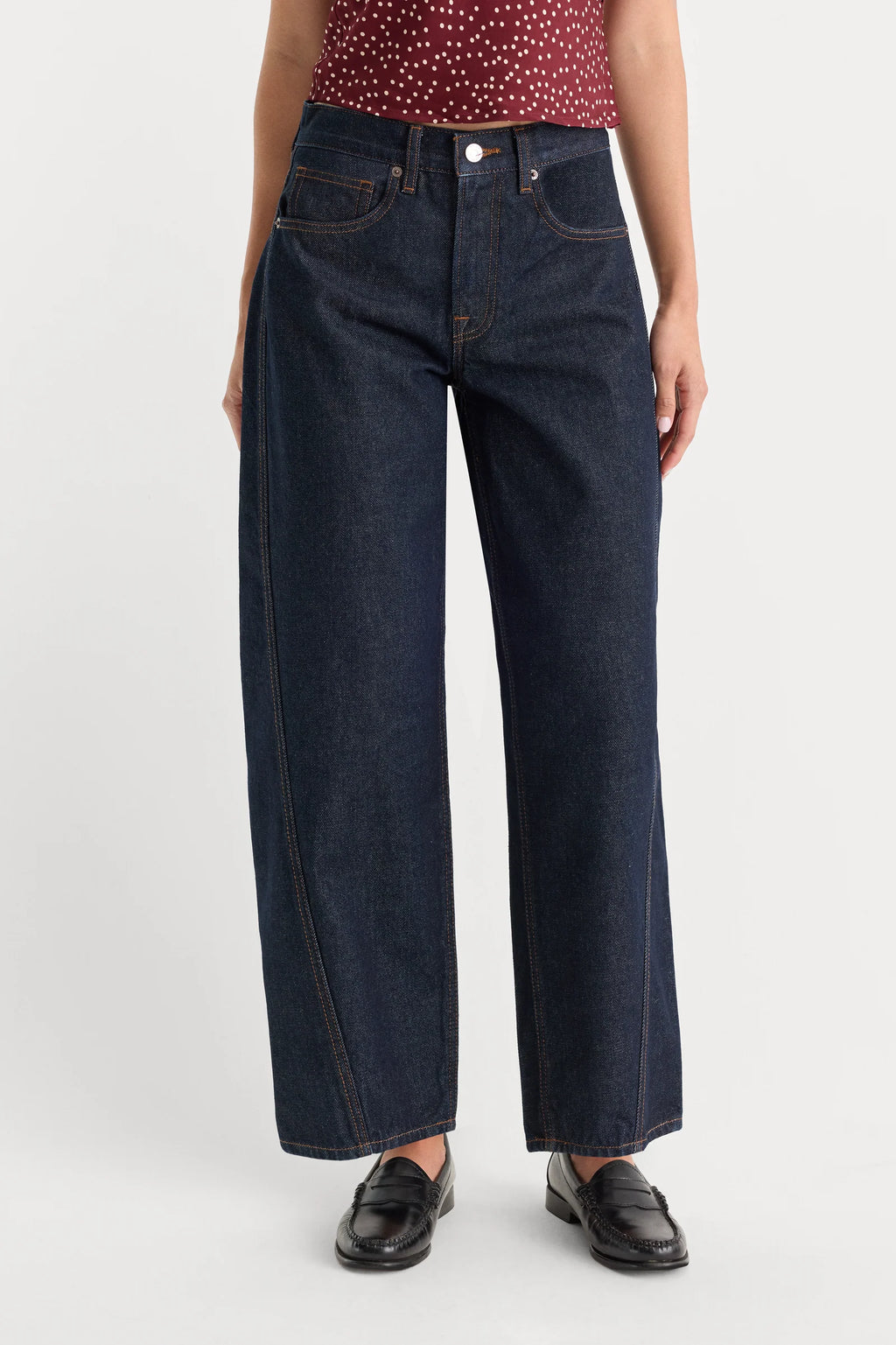 Good American Vintage Barrel Ankle Jeans