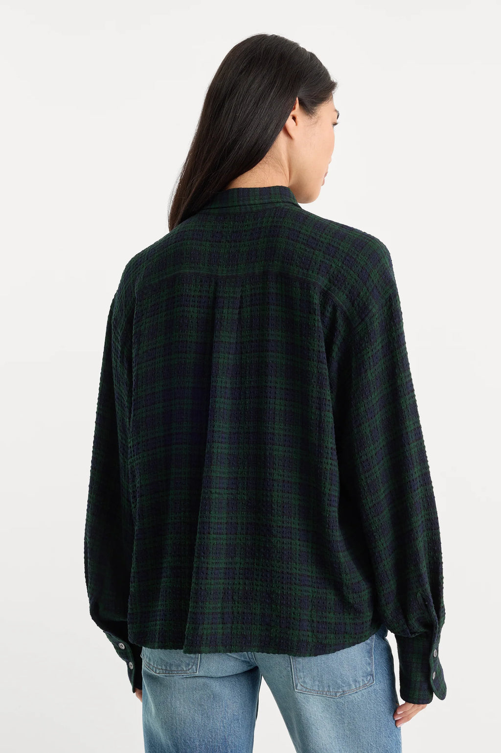 Good American The Crinkle Easy Shirt