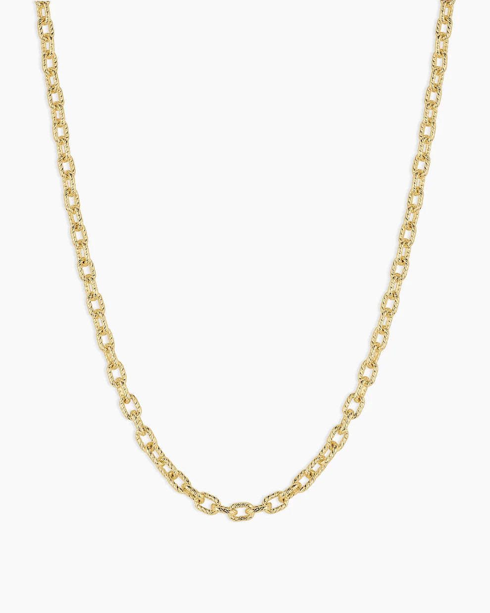 Gorjana Crew Mini Link Necklace (Gold)