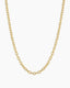 Gorjana Crew Mini Link Necklace (Gold)