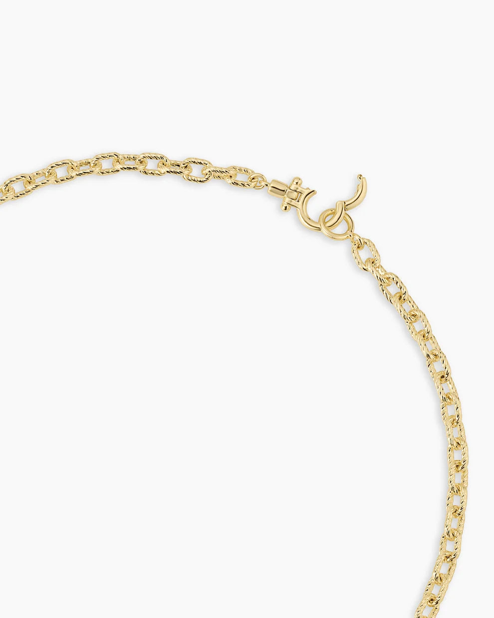 Gorjana Crew Mini Link Necklace (Gold)