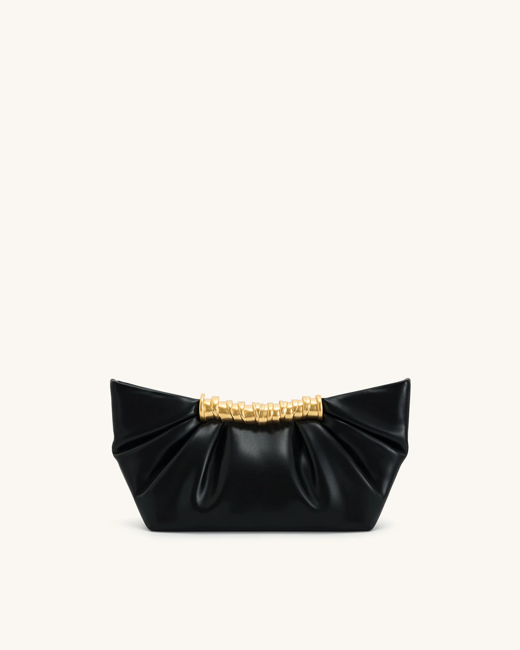 JW Pei Leia Pleated Clutch (Black)