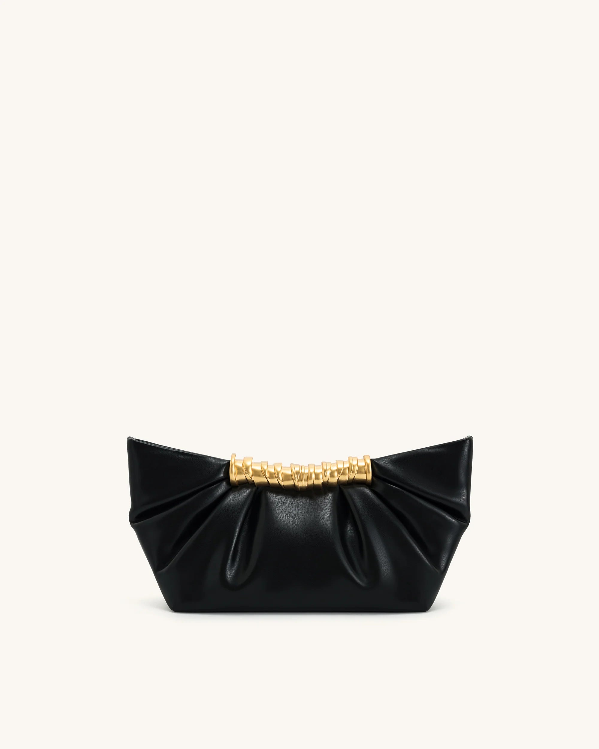 JW Pei Leia Pleated Clutch (Black)