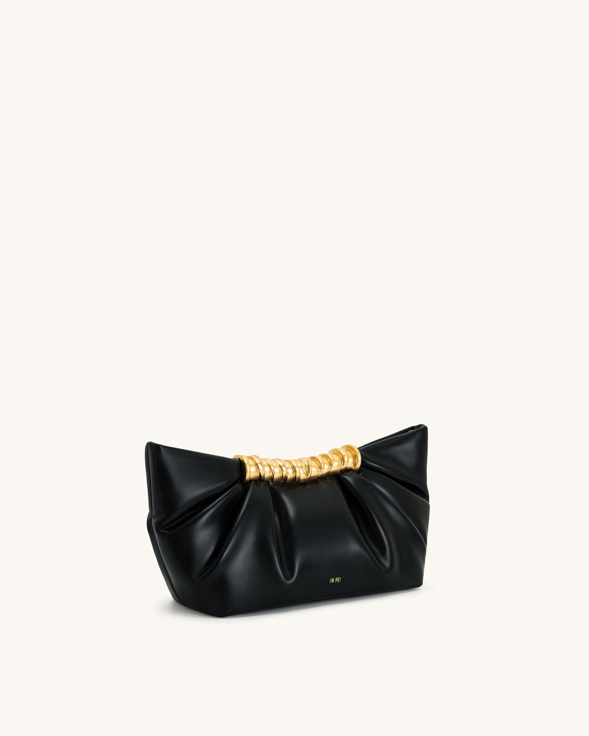 JW Pei Leia Pleated Clutch (Black) Secondary image