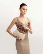 JW PEI Lucia Classic Top Handbag (Brown Canvas)