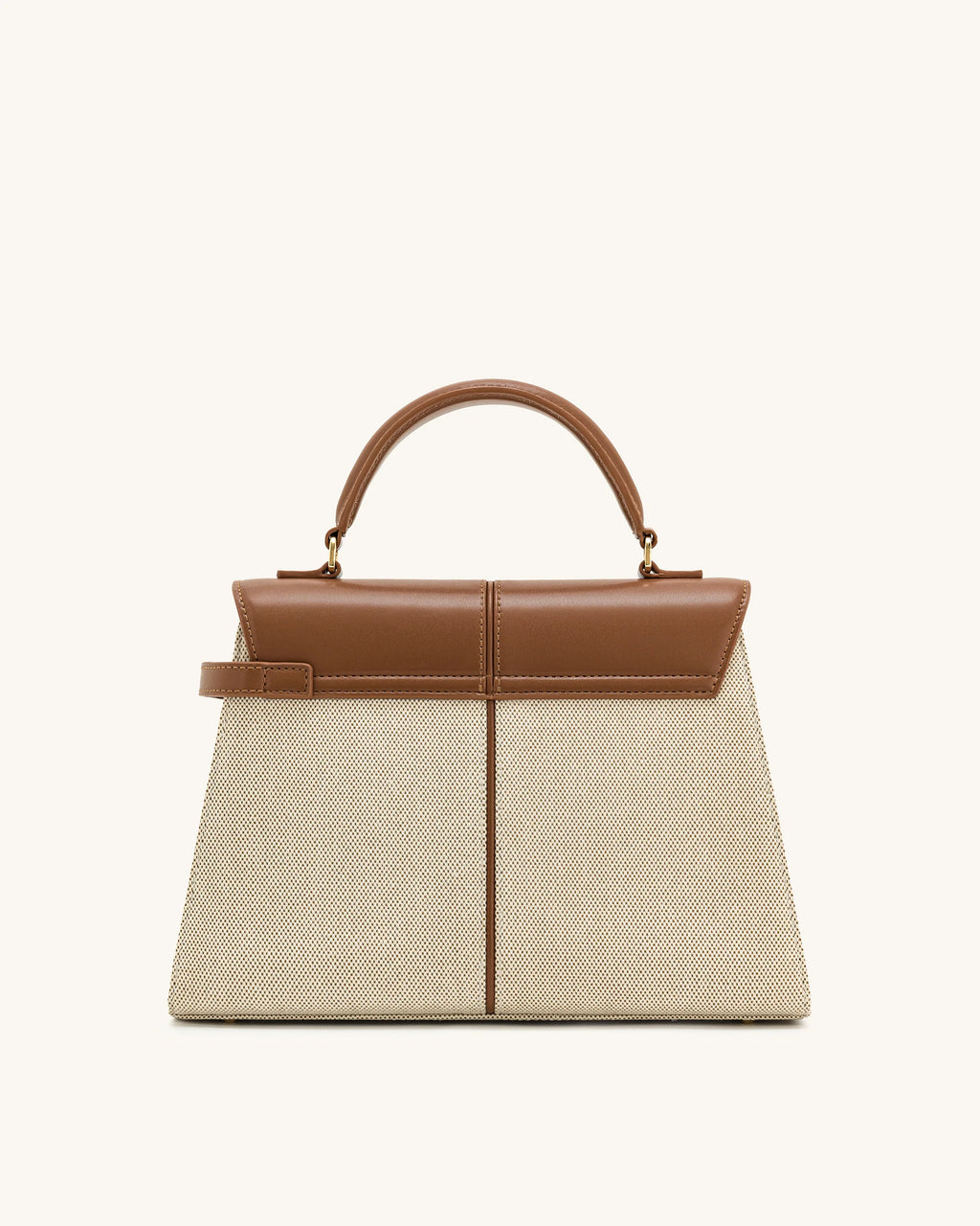 JW PEI Elise Large  Top Handle Bag (Brown Canvas)