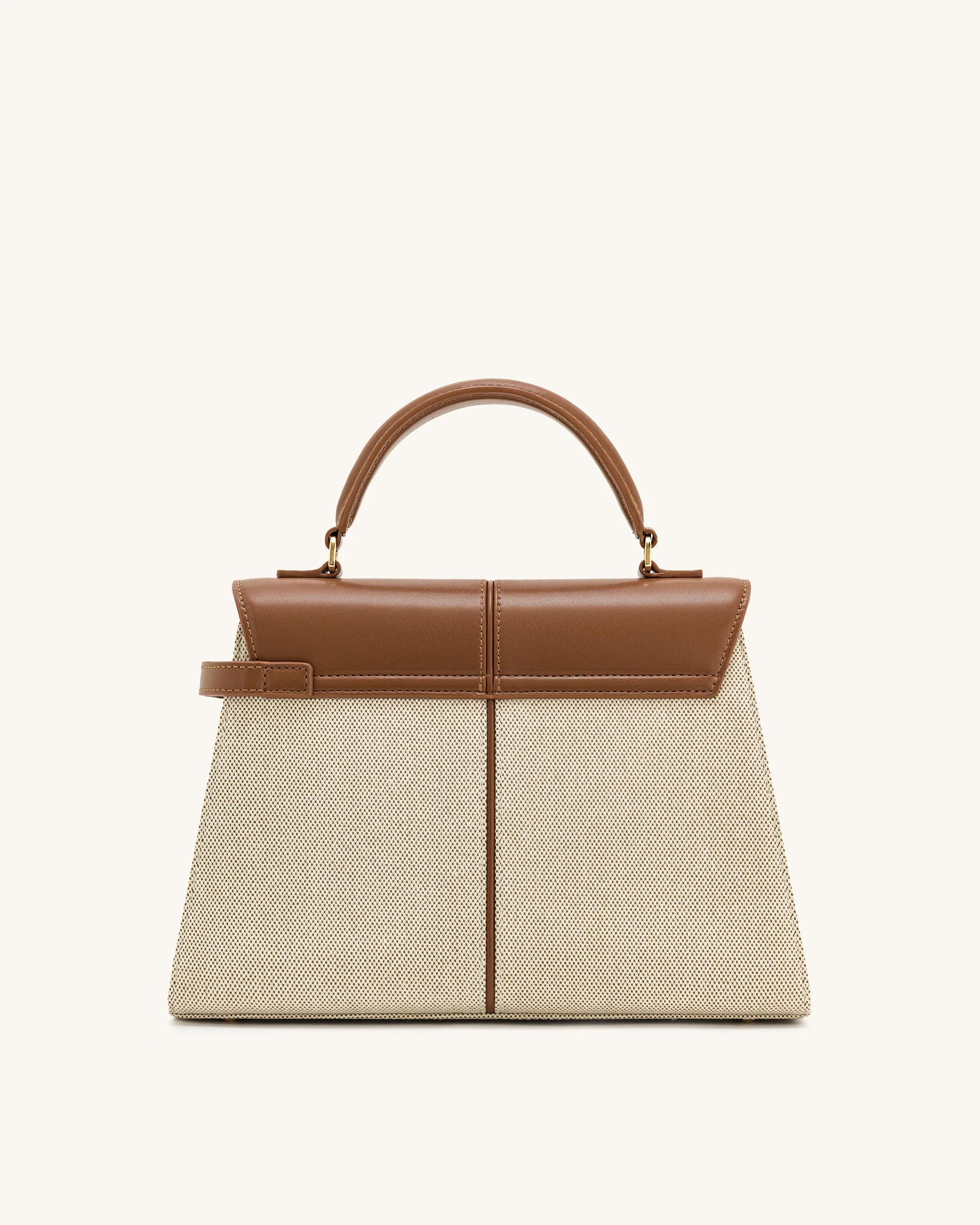 JW PEI Elise Large  Top Handle Bag (Brown Canvas)
