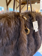 Dolce Vita Faux Fur Noor Tote (Chocolate)