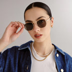 Aire Sagitta Sunglasses (Gold Green Mono)