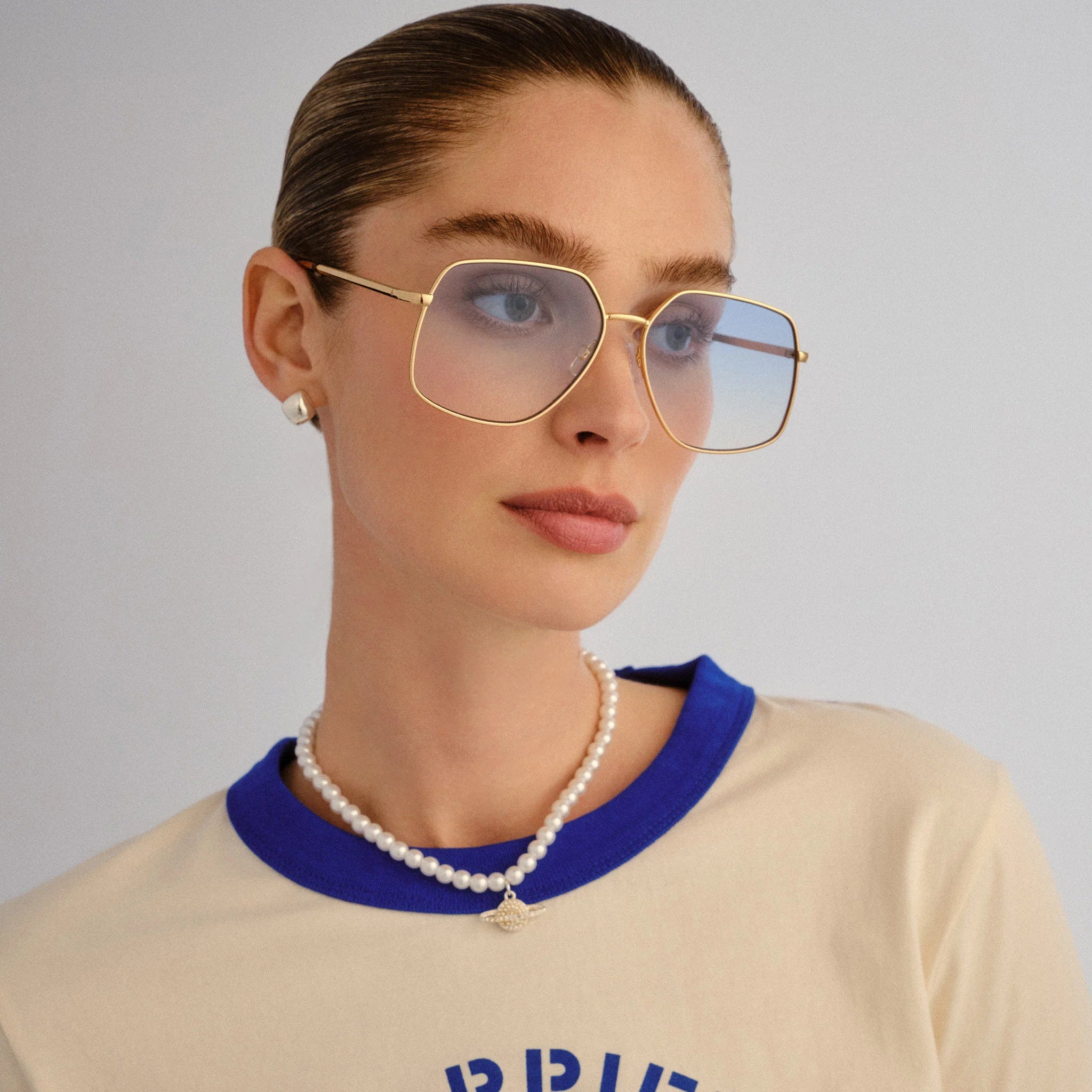 Aire Altair Aviator Sunglasses (Gold/Sand/Lavendar) Secondary image