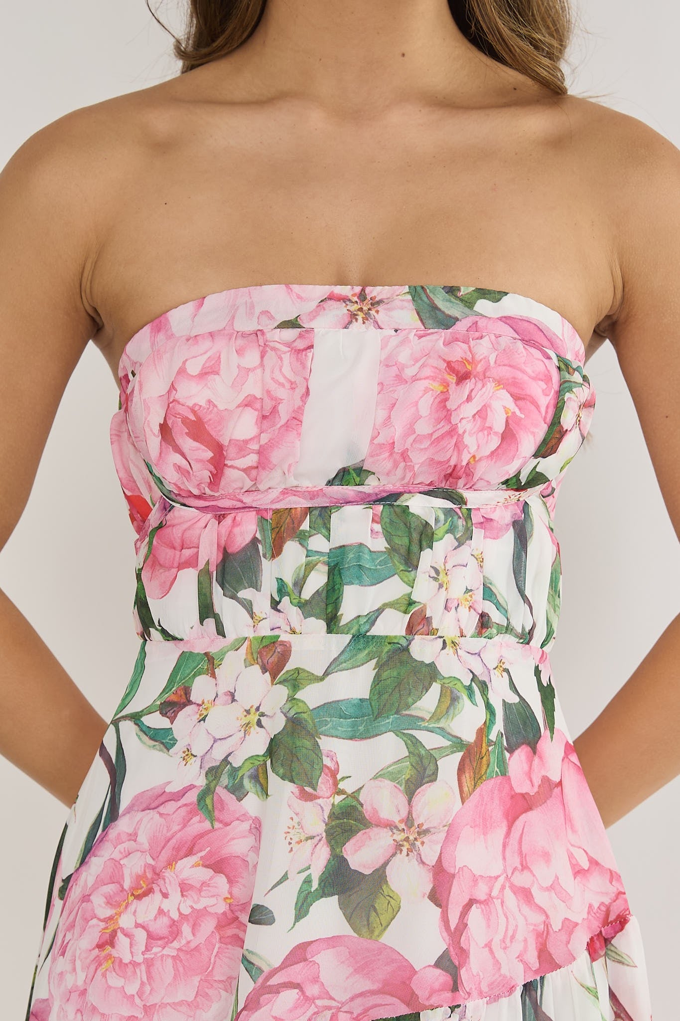 Peony Garden Midi Dress