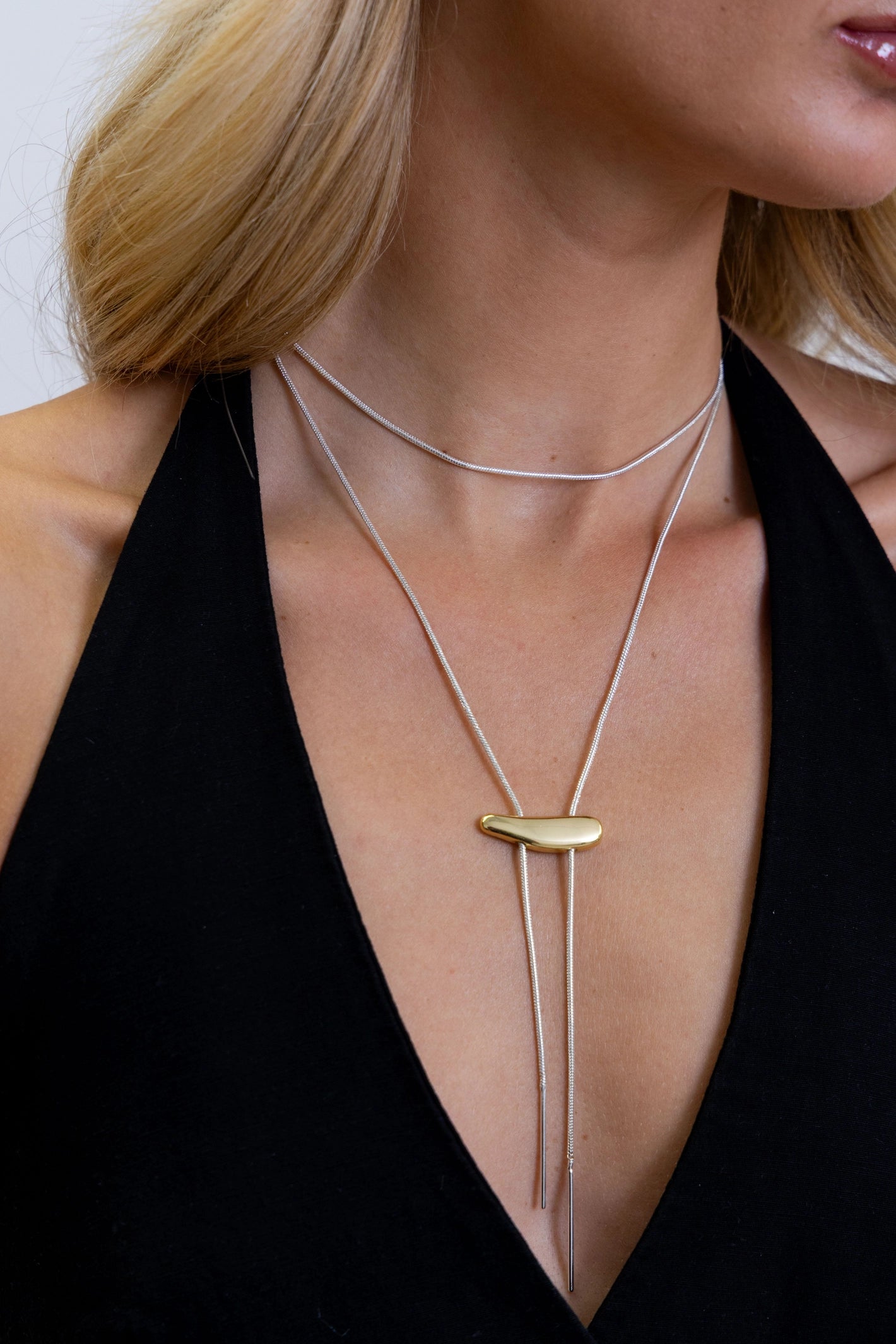 Sahira Western Bolo Necklace (Gold) Secondary image