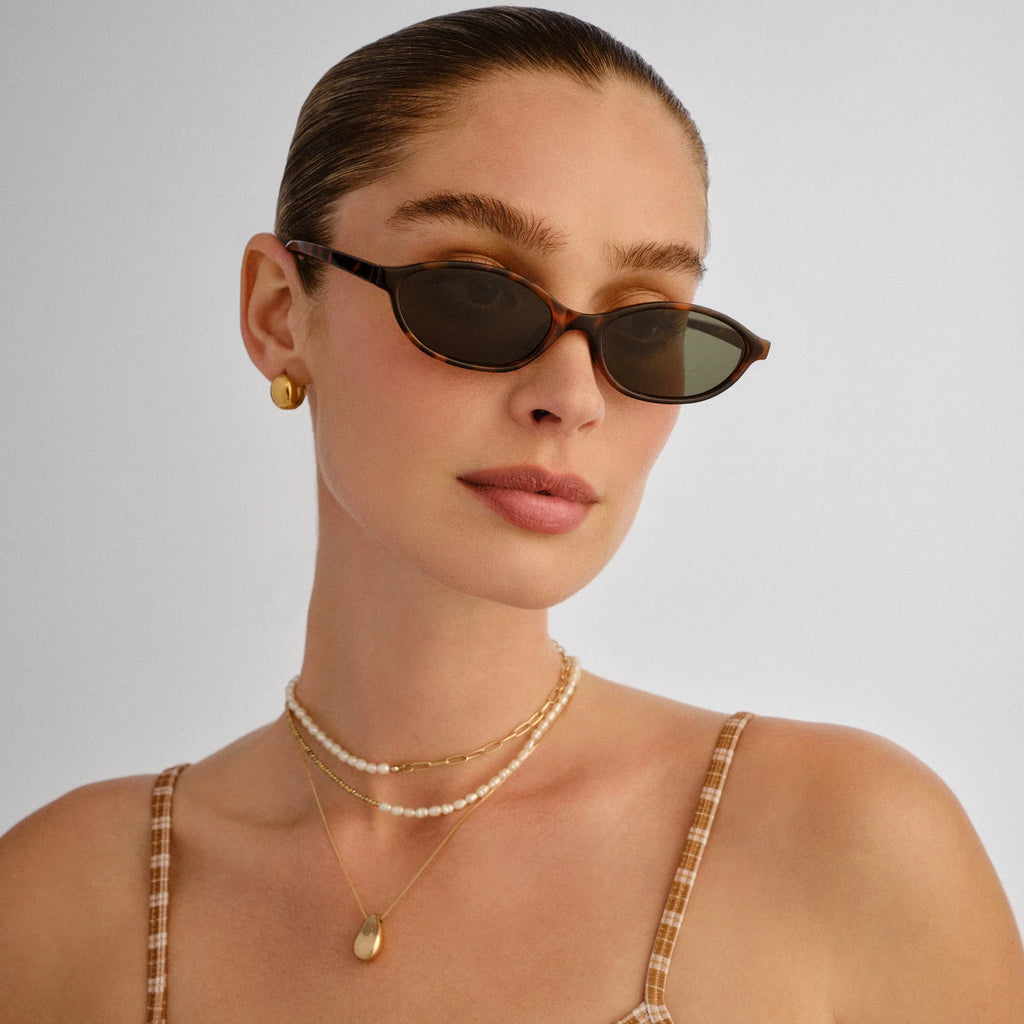 Aire Earthshine Sunglasses (Dark Tort/Green Mono)