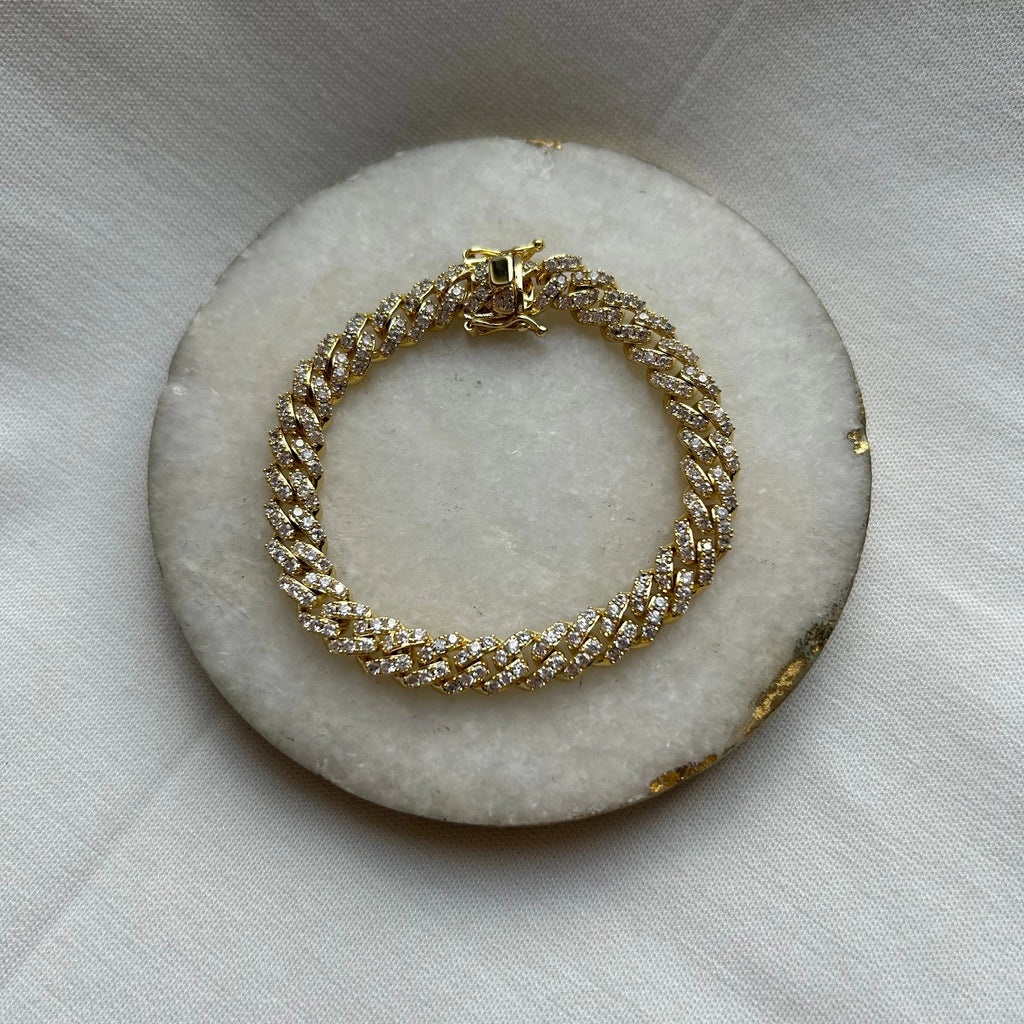 Sahira Nikki Pave Bracelet (Gold)