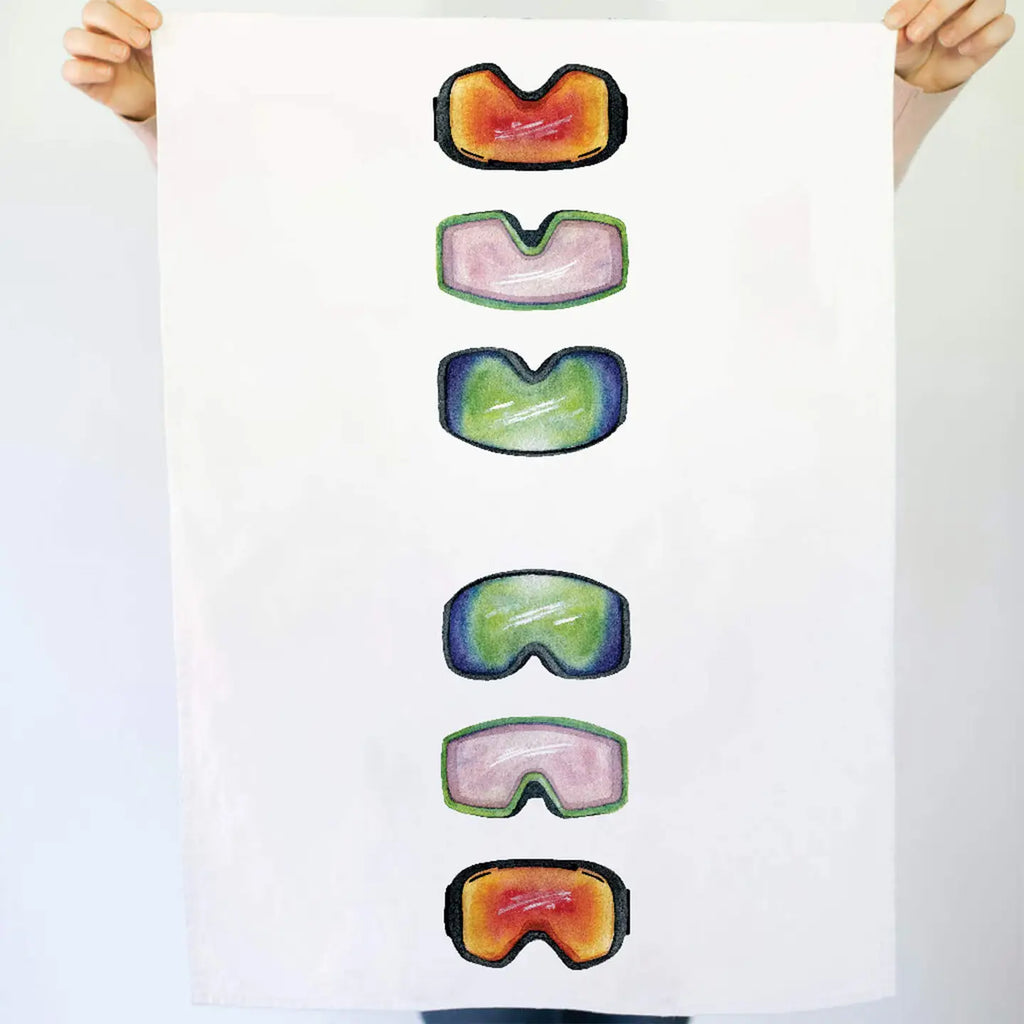 Ski Goggles Tea Towel