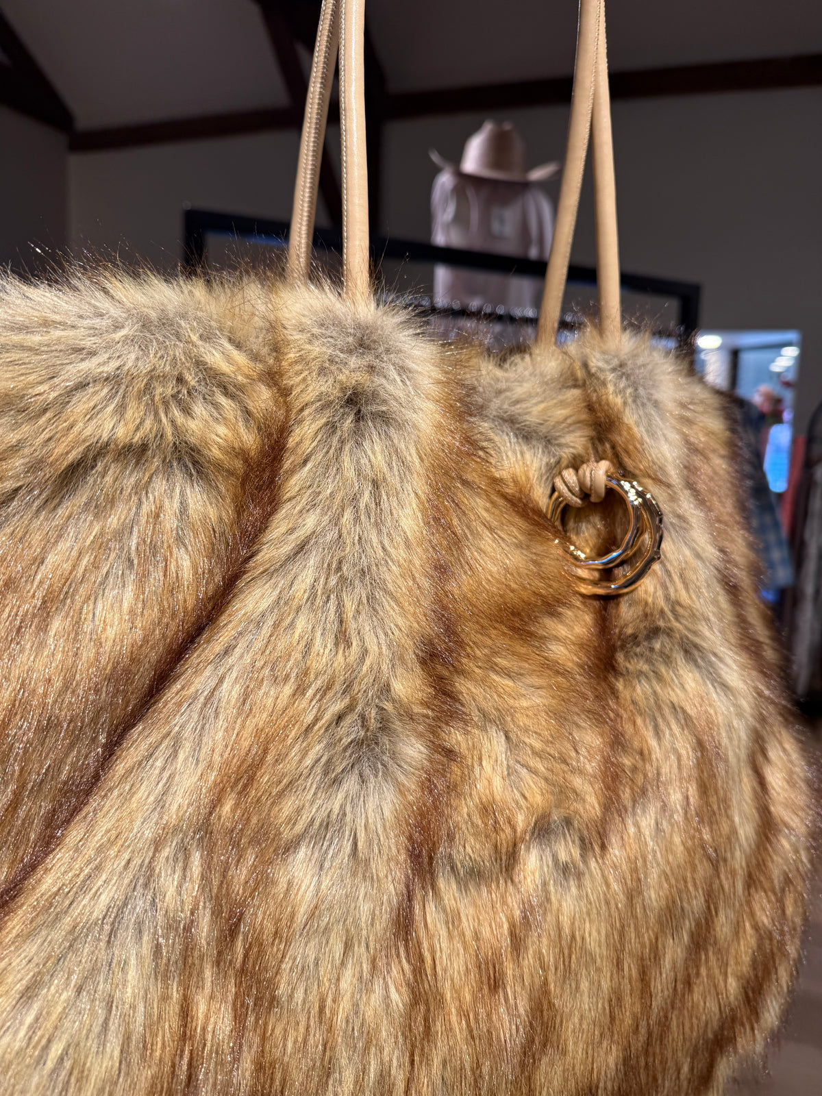 Dolce Vita Faux Fur Noor Tote (Multi)