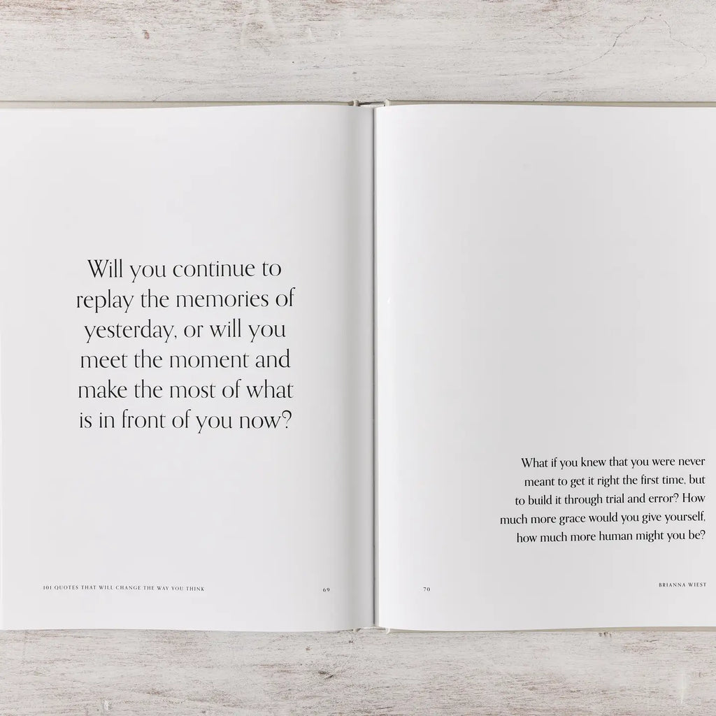 101 Quotes That Will Change The Way You Think Coffee Table Book