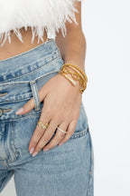 Sahira Round Cut Band (Gold)