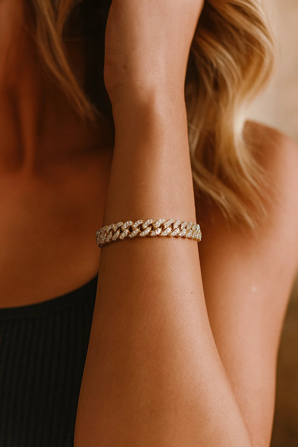 Sahira Nikki Pave Bracelet (Silver)