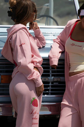 Mayfair Group Life Is Sweet Classic Wide Leg Sweatpants