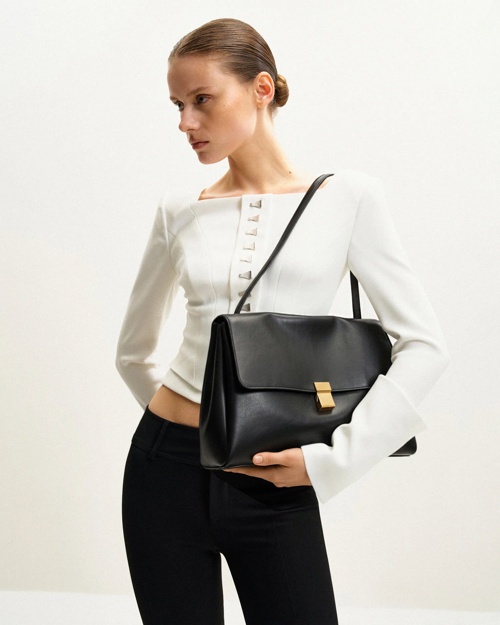 JW Pei Hilary Shoulder Bag (Black)