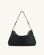 JW PEI Jayla Metal Pendant Embellished Shoulder Bag - Black