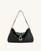 JW PEI Jayla Metal Pendant Embellished Shoulder Bag - Black