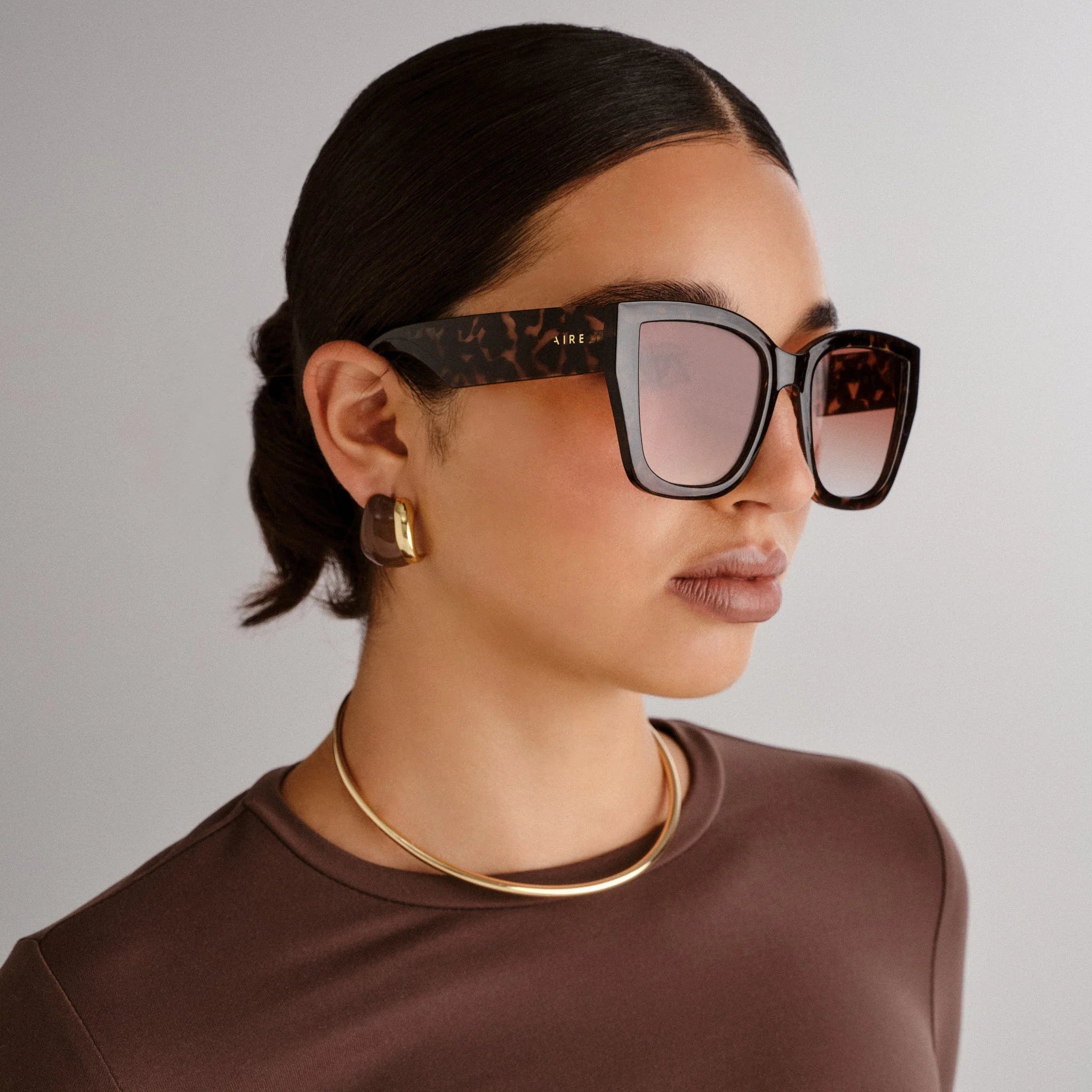 Aire Haedus Sunglasses (Rose Tort/ Warm Smoke Grad)