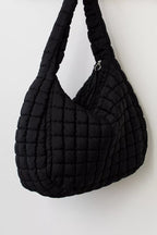 Black Free People Movement Quilted Carryall Bag