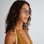 Aire Celestine Sunglasses (Gold Cookie Tort Tint)