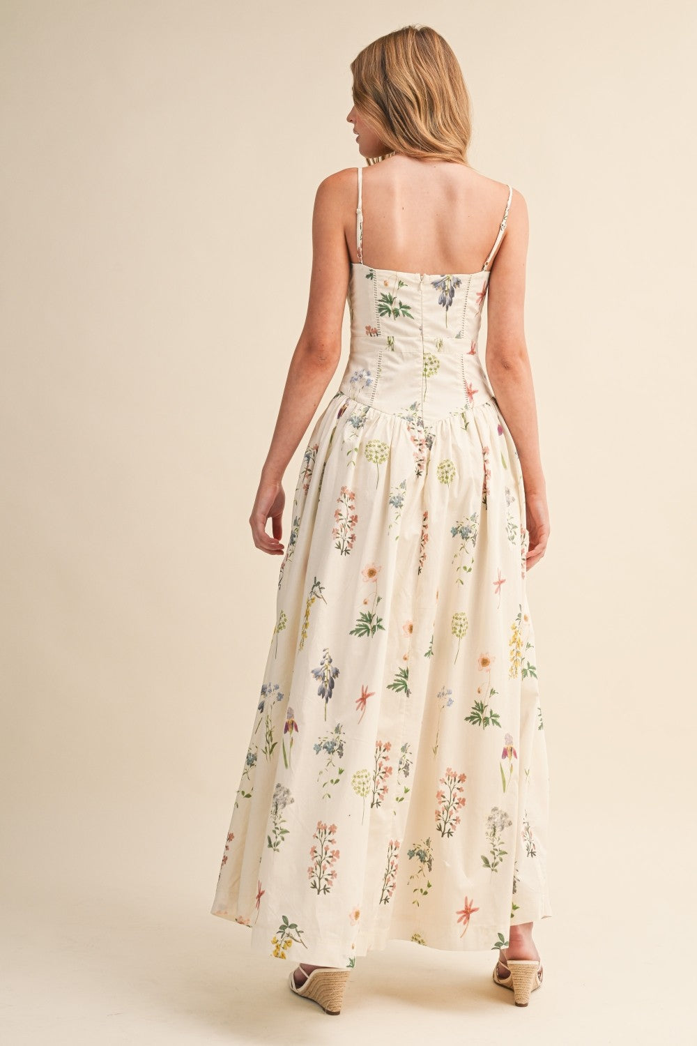 Kyle Floral Drop Waist Maxi Dress