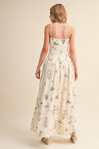 Kyle Floral Drop Waist Maxi Dress