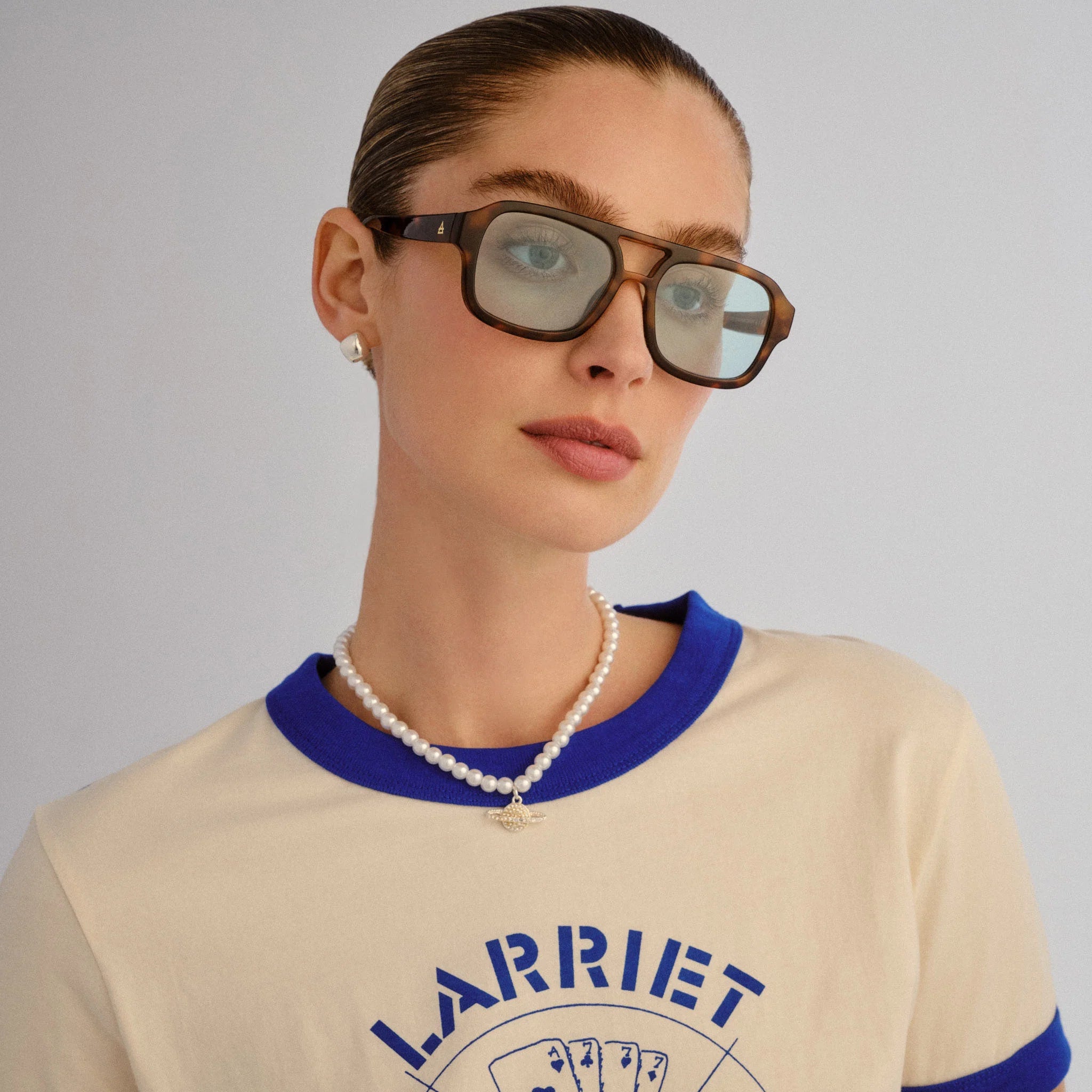Aire Aquarius Sunglasses (Havana/ Turquoise Tint) Secondary image