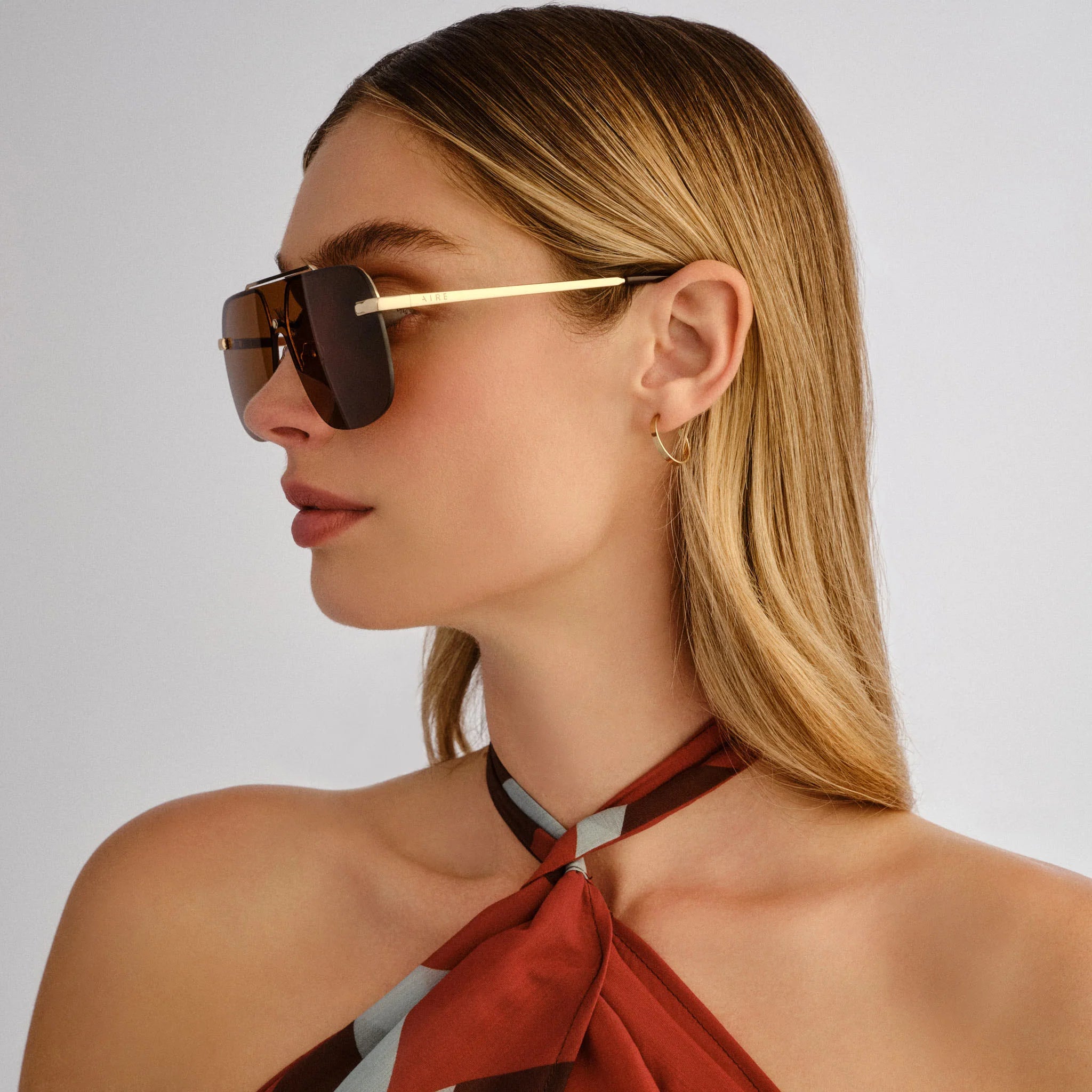 Aire Venatici Sunglasses (Gold/Khaki Mono)