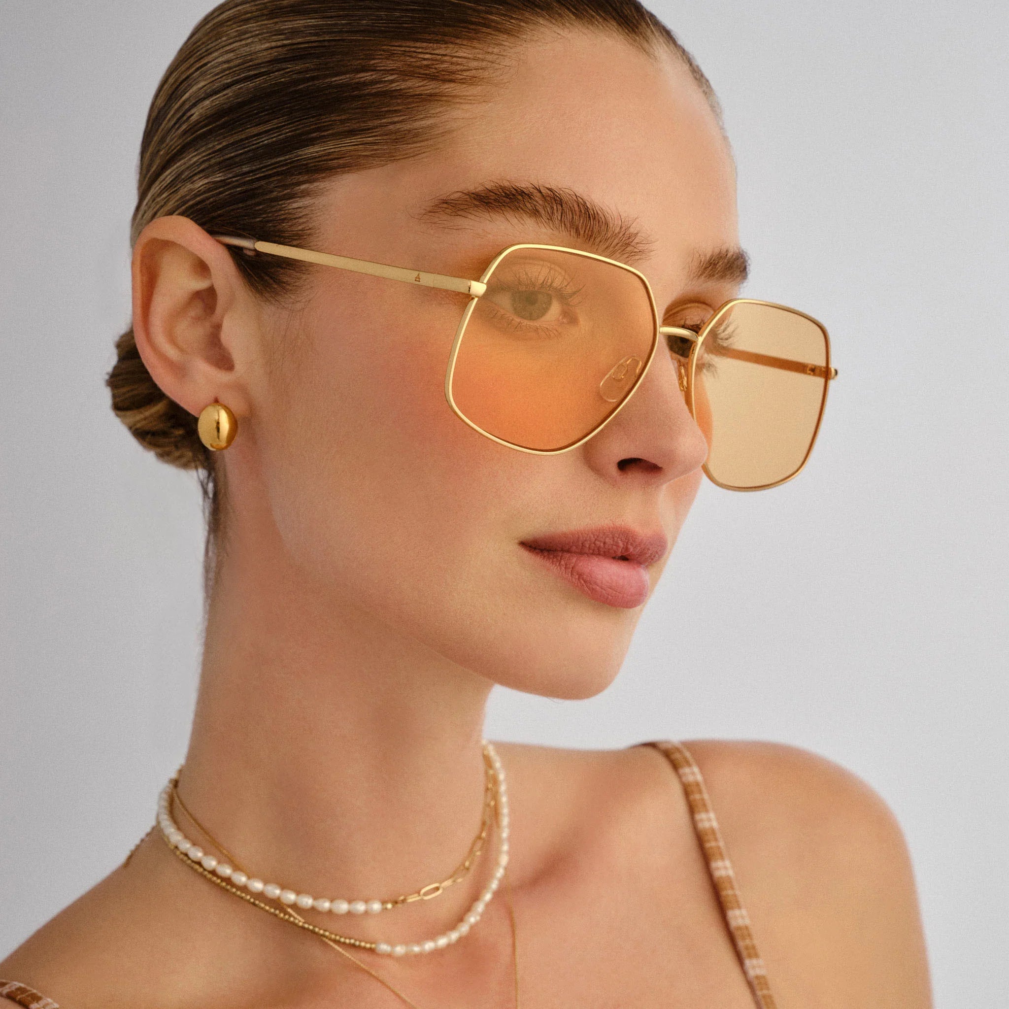 Aire Altair Aviator Sunglasses (Gold/Clear/Amber) Secondary image