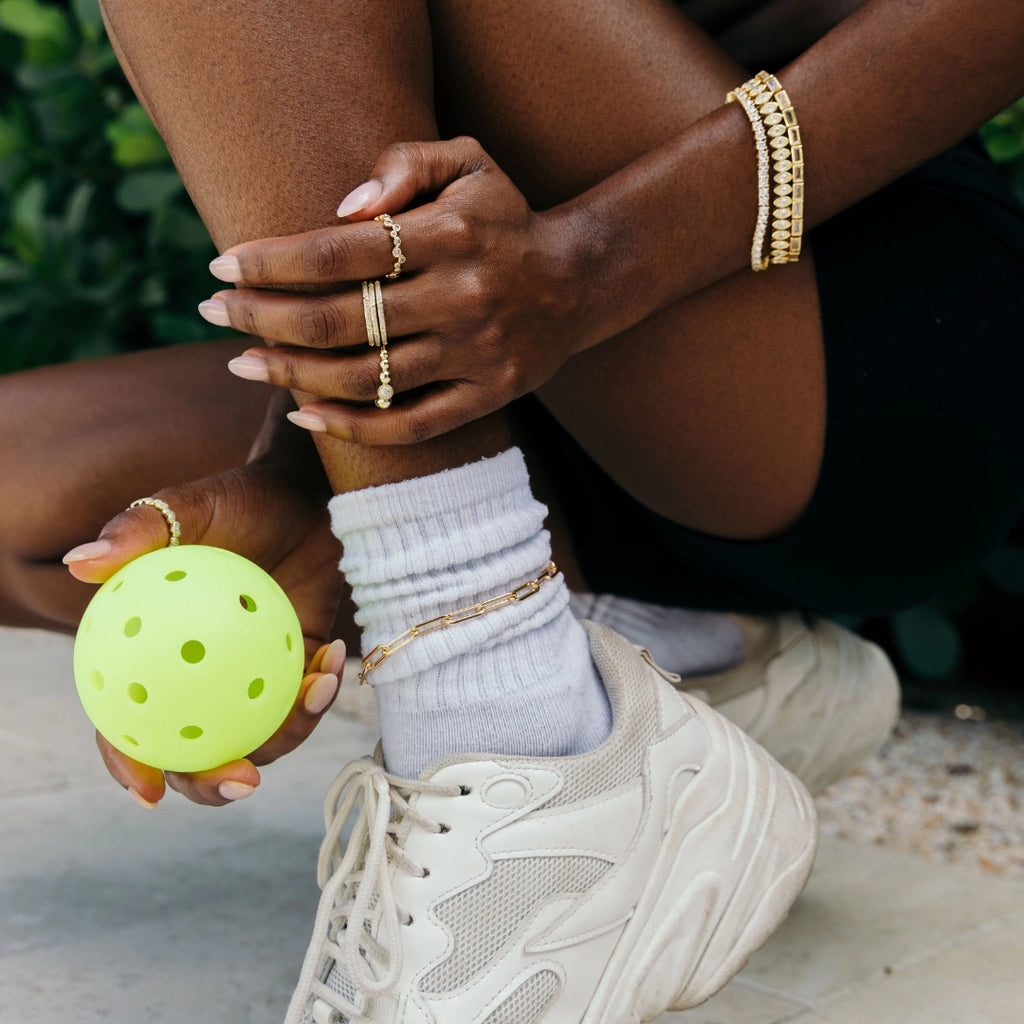 Sahira Lainey Tennis Bracelet - Gold