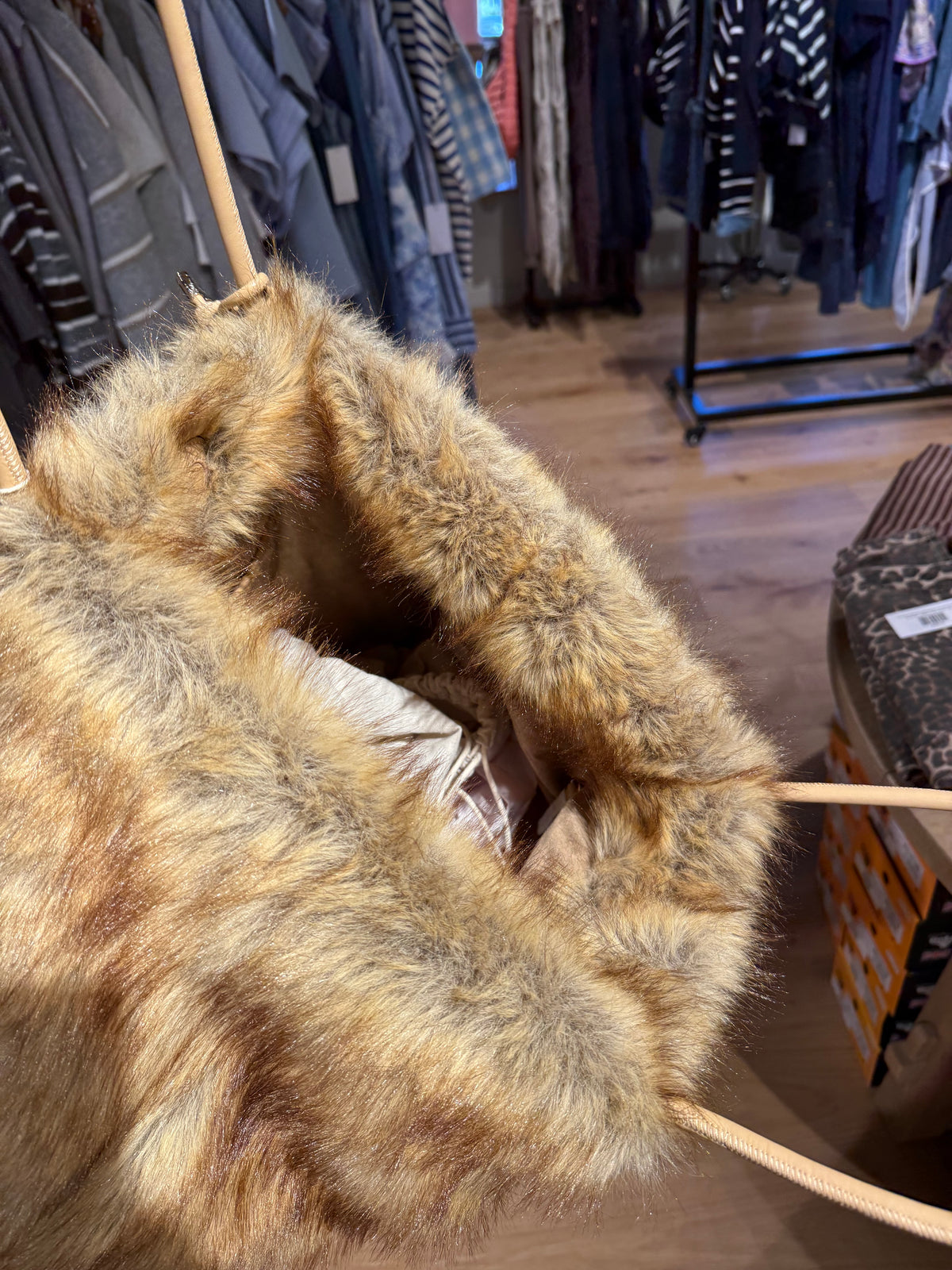 Dolce Vita Faux Fur Noor Tote (Multi)