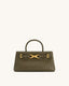 JW Pei Elora Woven Tote Bag (Dark Olive)