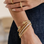 Sahira Lainey Tennis Bracelet - Gold