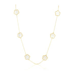 Sahira Adeline Clover Mother of Pearl Necklace