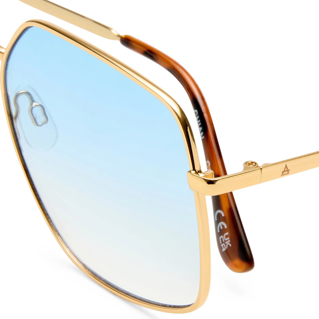 Aire Altair Aviator Sunglasses (Gold/Sand/Lavendar)