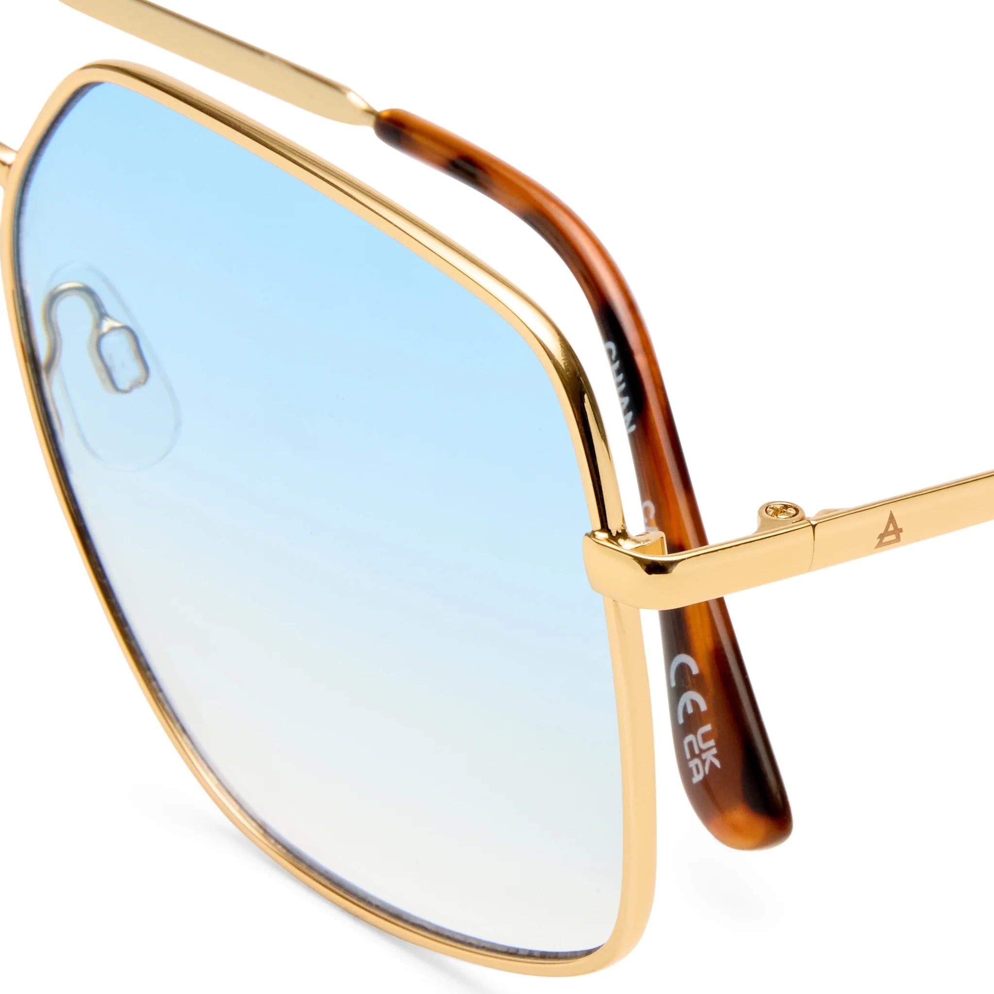 Aire Altair Aviator Sunglasses (Gold/Sand/Lavendar)