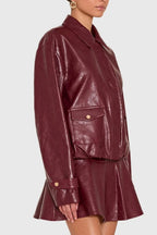 Amanda Uprichard Karla Jacket (Burgundy)